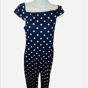 French Atmosphere Polka dog jumpsuit 2 for $30